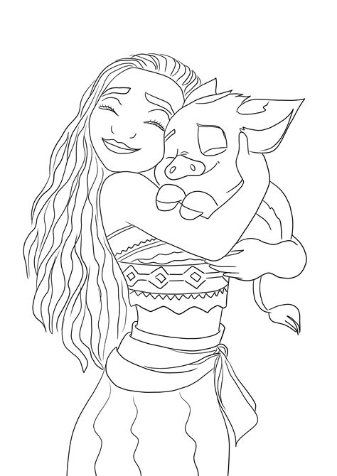 dibujo vaiana|dibujo de moana para colorear.